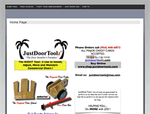 Tablet Screenshot of justdoortoolz.com